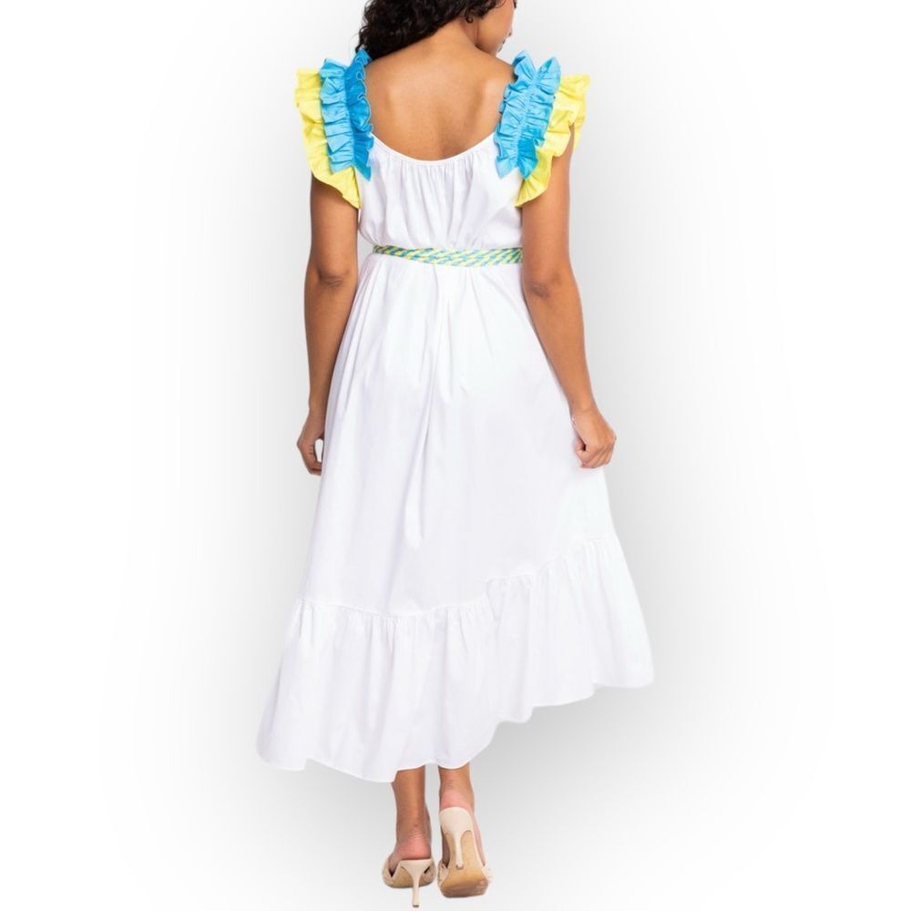 Alden Adair Womens Dress NWT Summer Cotton Bold Lilah Dress - Size M Colorful - Picture 6 of 11